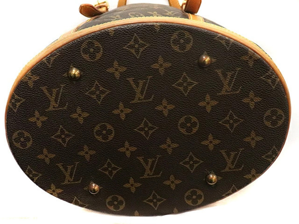 Louis Vuitton Bucket Monogram Tote Bag Brown